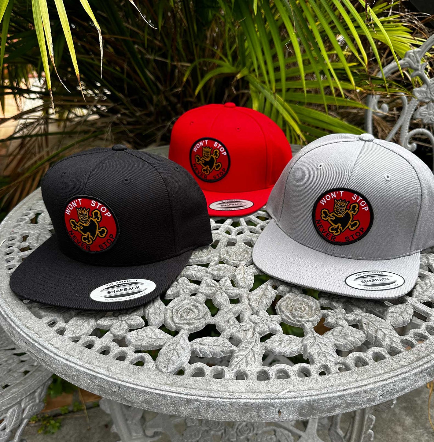 Won't Stop Never Stop Snapback Flat Bill 6089